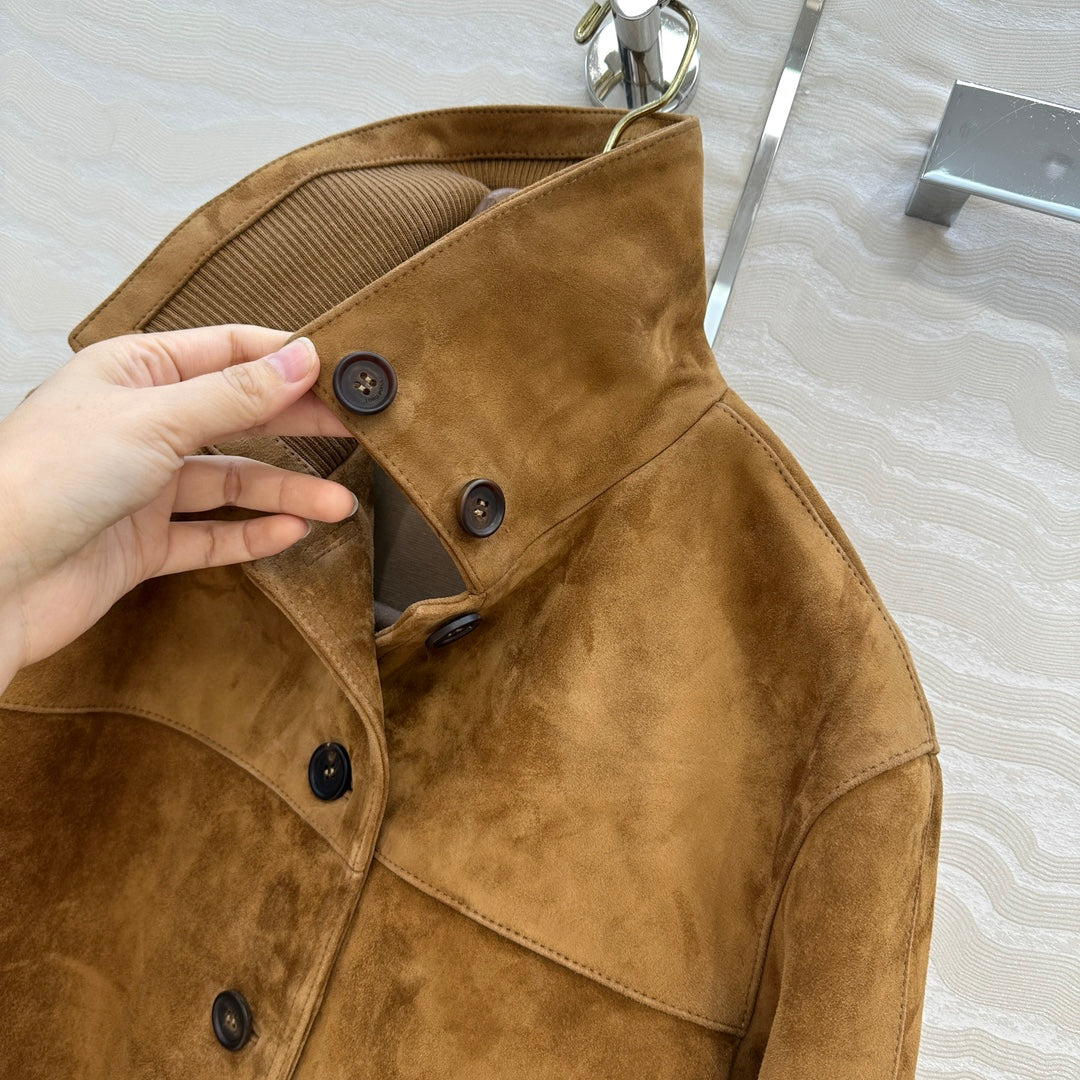 LP 25 Jacket Camel Suede Fabric 314020