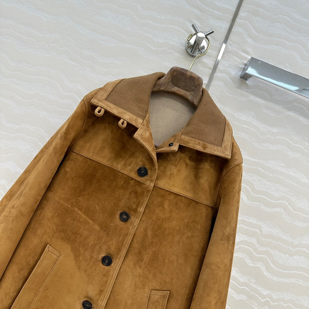 LP 25 Jacket Camel Suede Fabric 314020