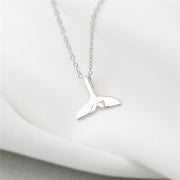 Sterling Silver Whale Tail Necklace