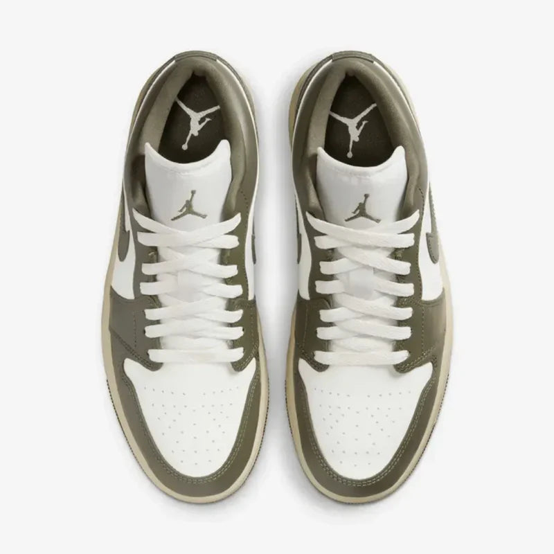Nike Air Jordan 1 Low Coconut Milk Medium Olive Leather