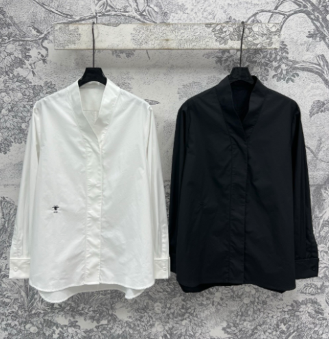 CD 25 Kimono Collar Long-sleeved Shirt Cotton