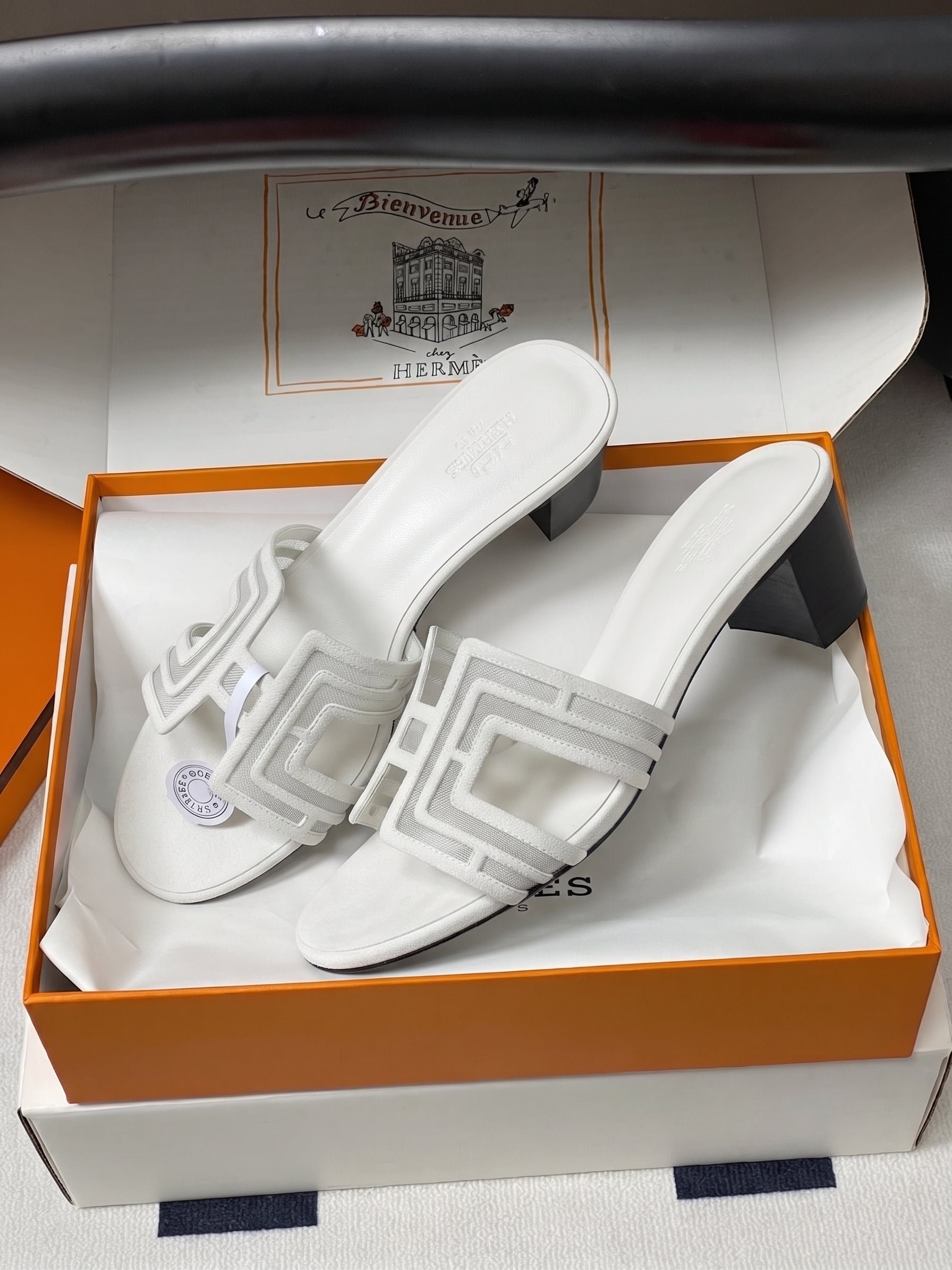Hermes 2026 Oran Sandal Suede Mesh 898415