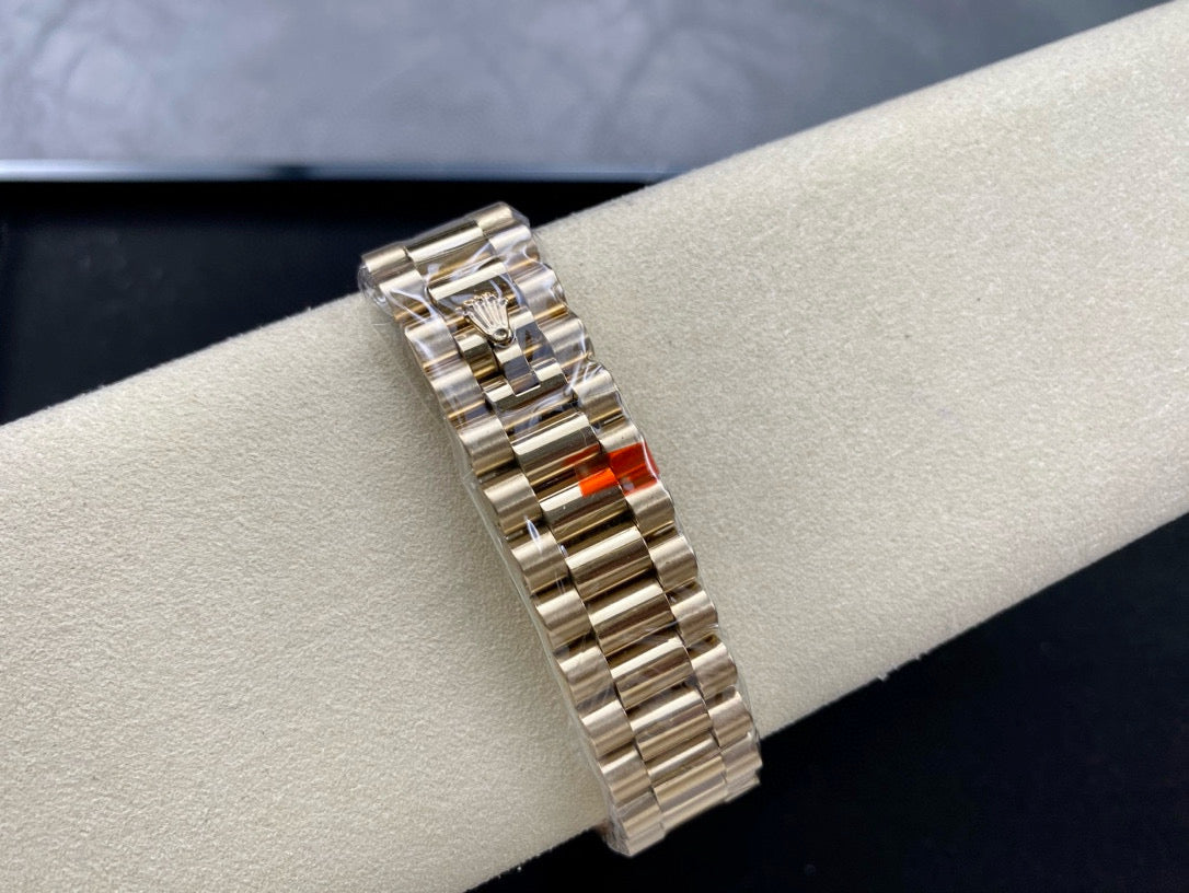 DAY-DATE 36MM GOLD CASE WHITE DIAL