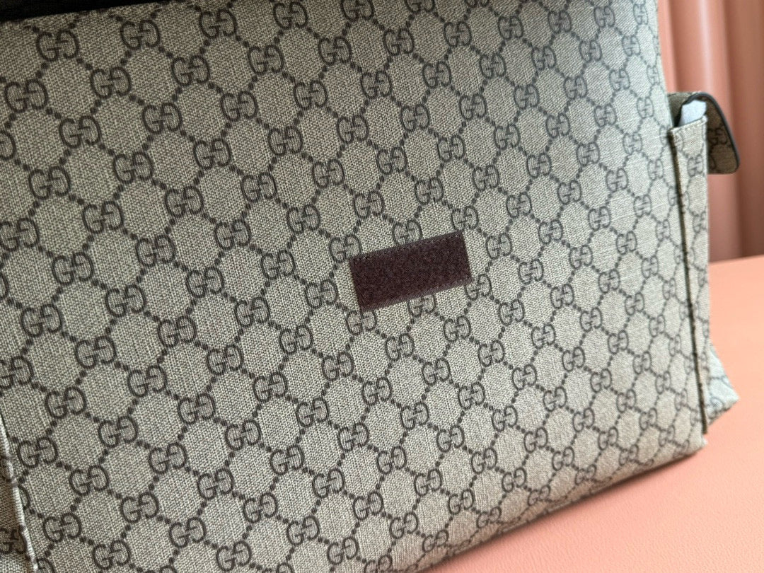 GC Large Changing Bag Beige Ebony Monogram  Canvas