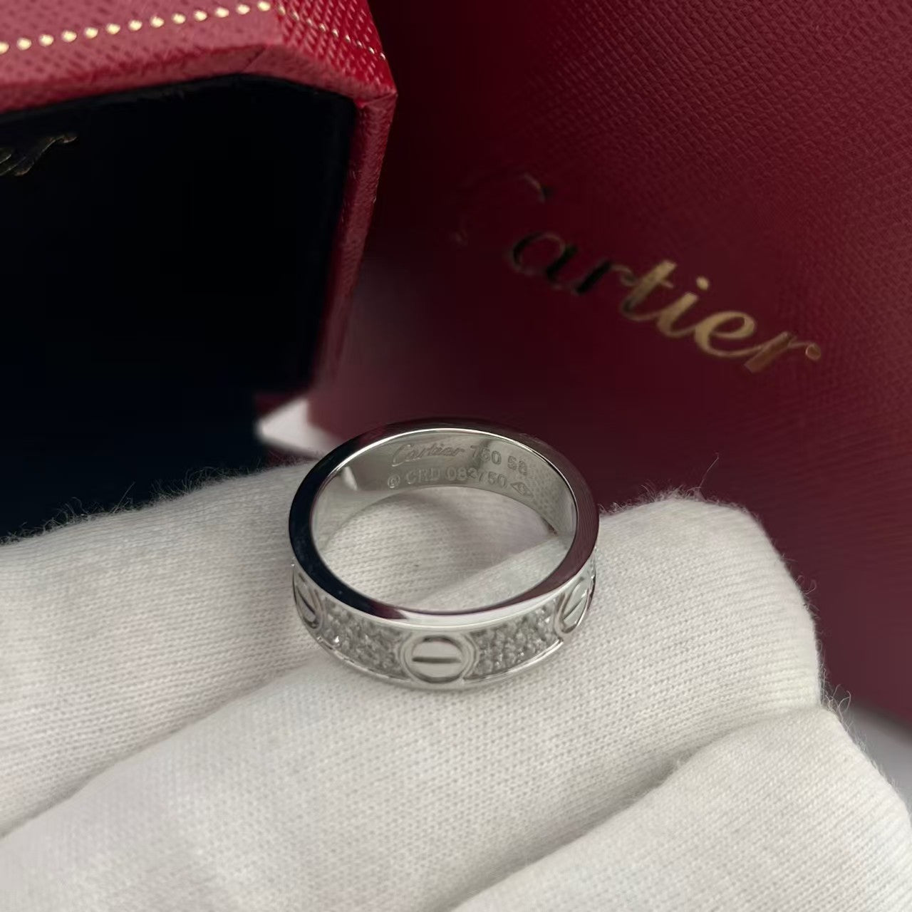 LOVE RING 3.6MM DIAMOND PAVED