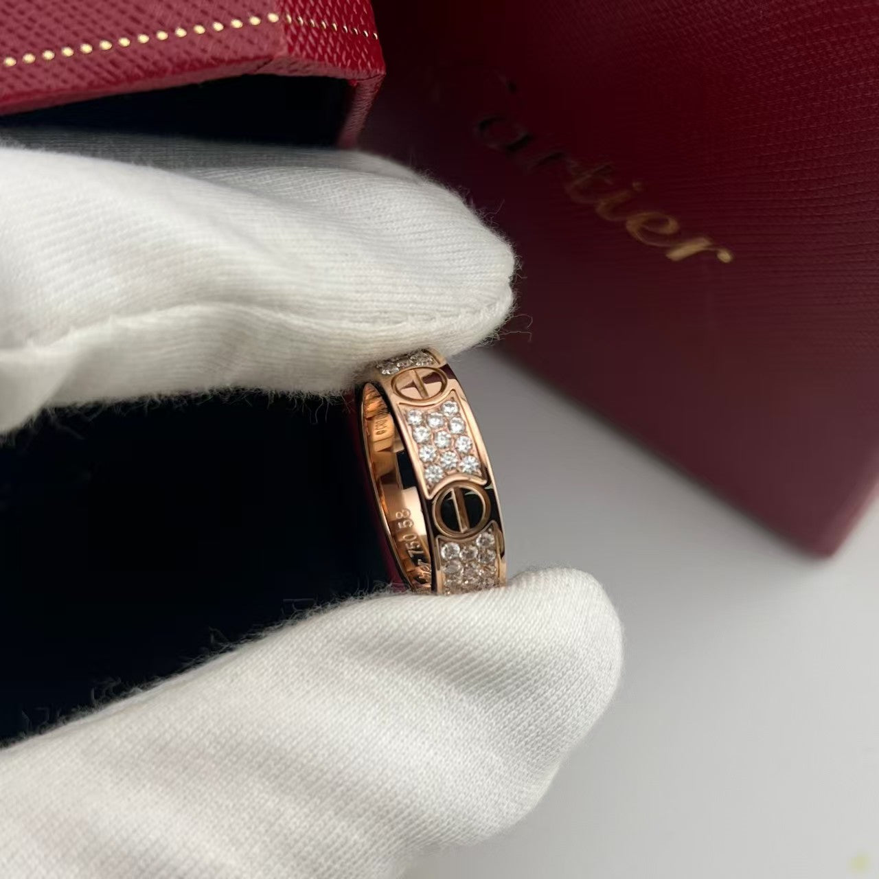 LOVE RING 3.6MM DIAMOND PAVED