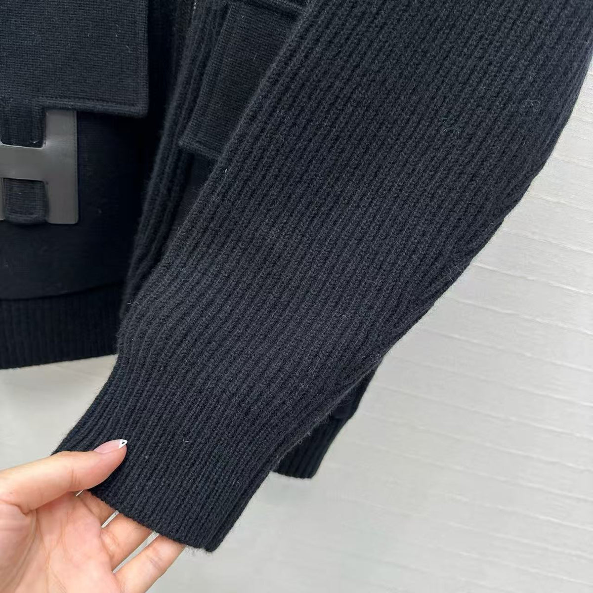 HM 25 Jacket Black Wool 02659