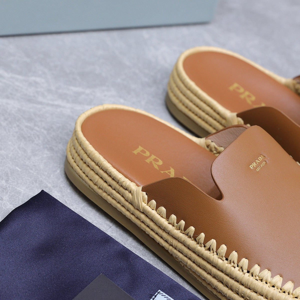 Prada 2026 Mule Woven Leather