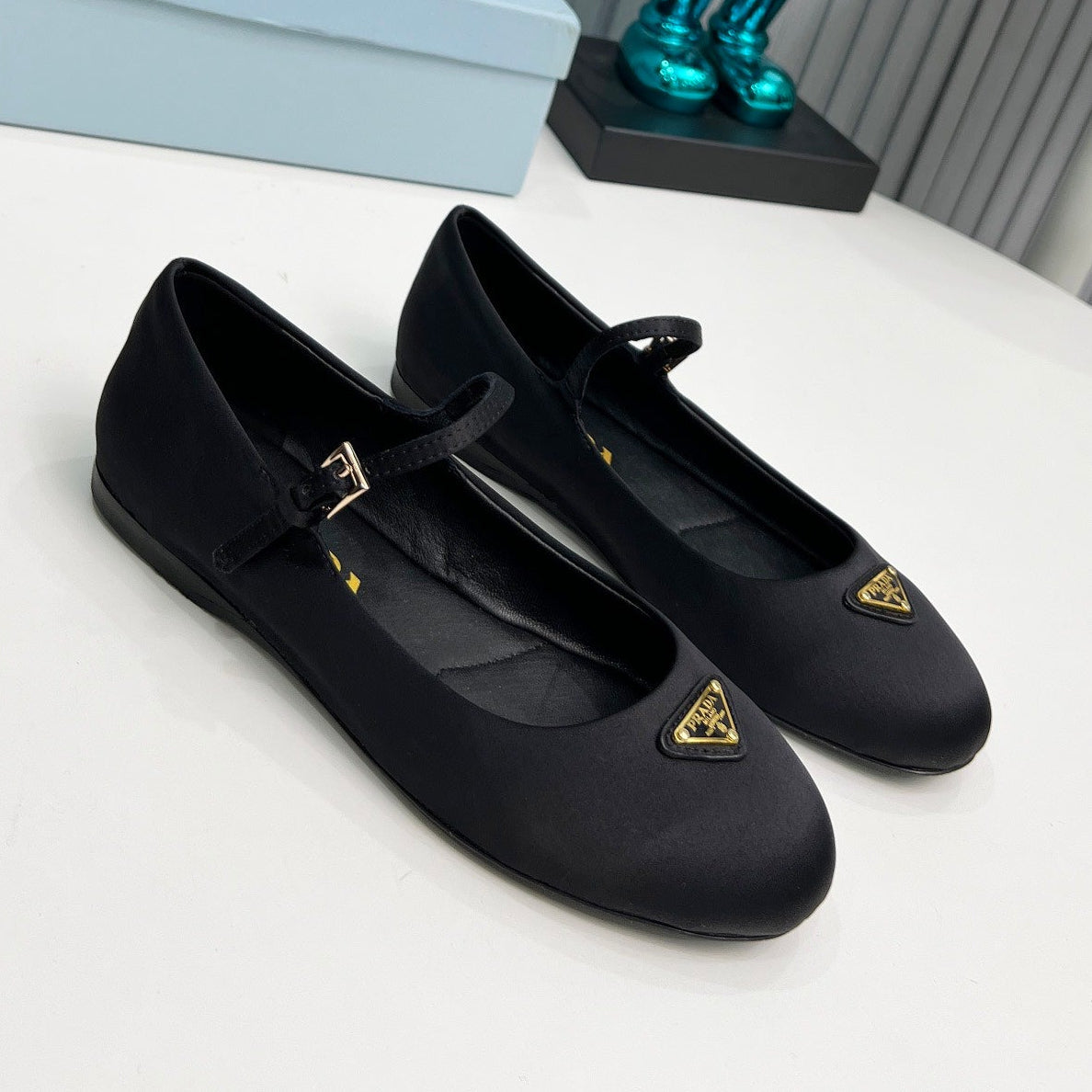 Prada 2026 Ballet Flat Suede Sheepskin Silk 715617
