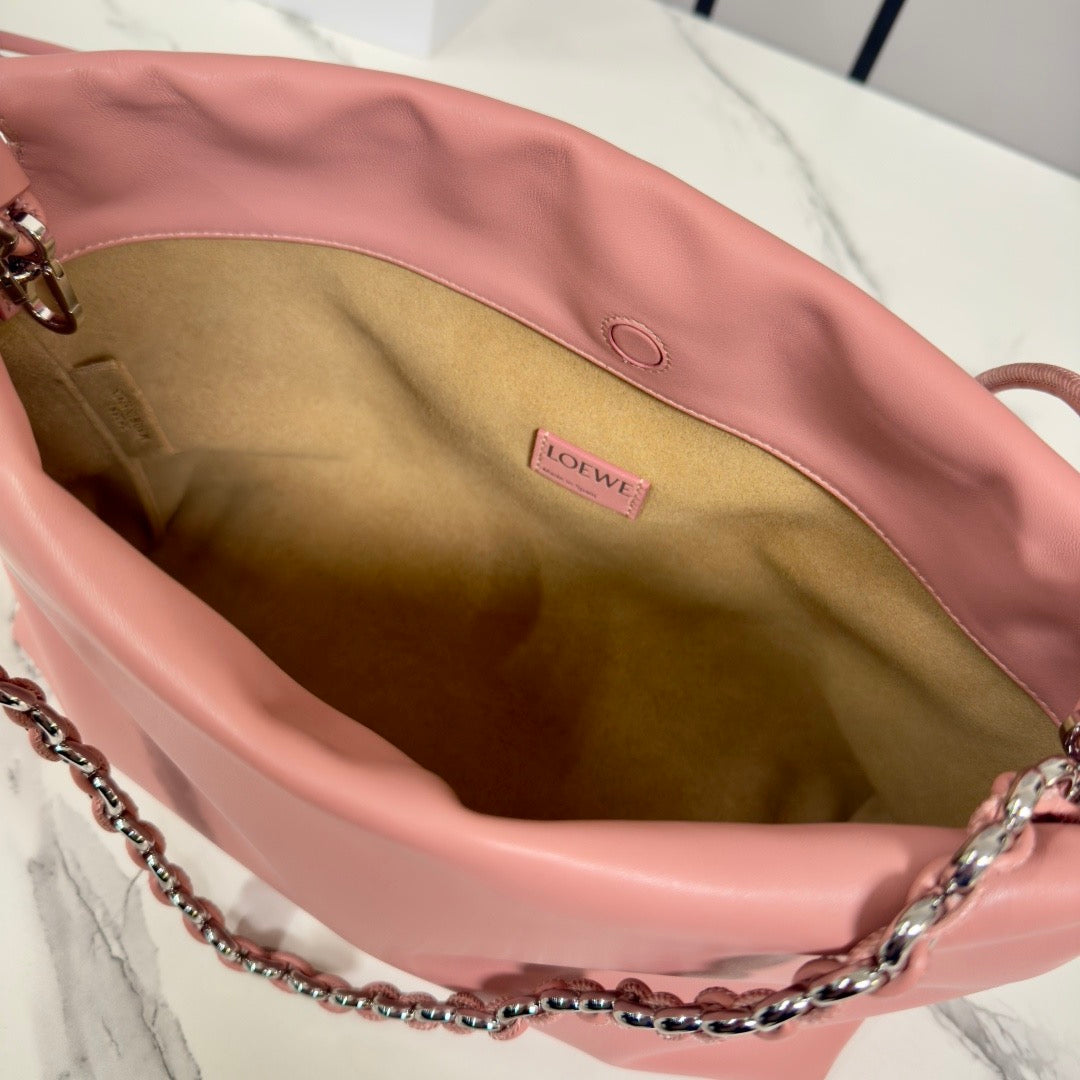 Loewe 2026 Medium Flamenco Purse 30cm Pink Nappa Lambskin