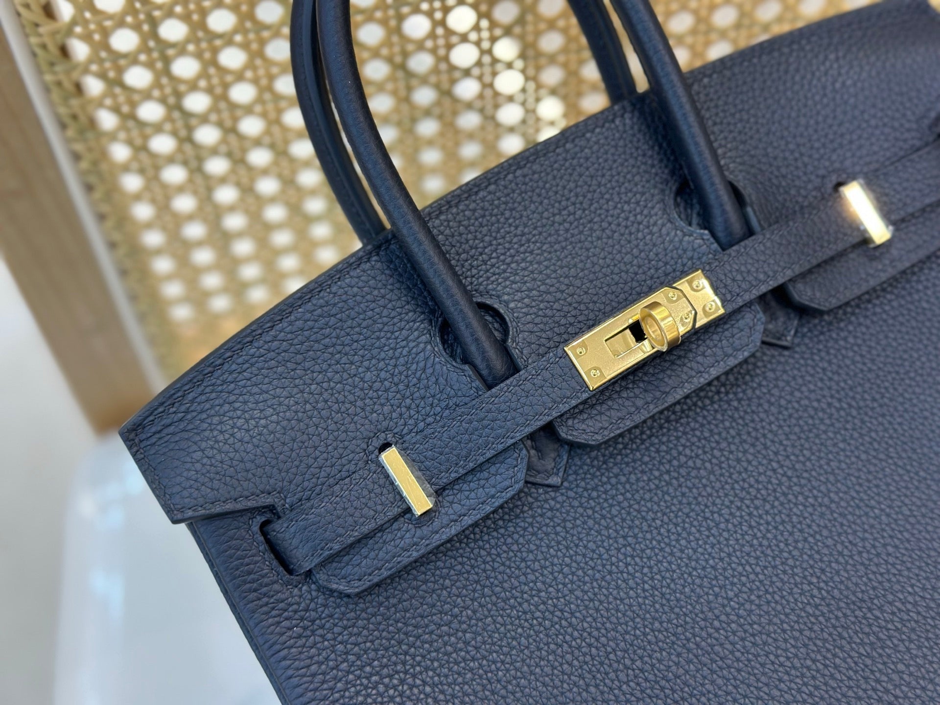 Hermes Birkin Bleu de Prusse Togo Leather