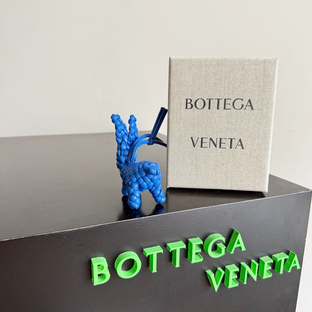 Bottega Veneta Rabbit Charm Blue Lambskin