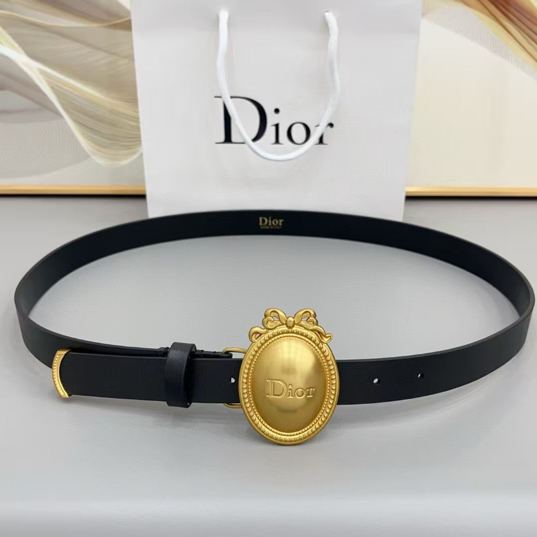 Dior Médaillon 6.5cm Belt Buckle 2.5cm Smooth Calfskin