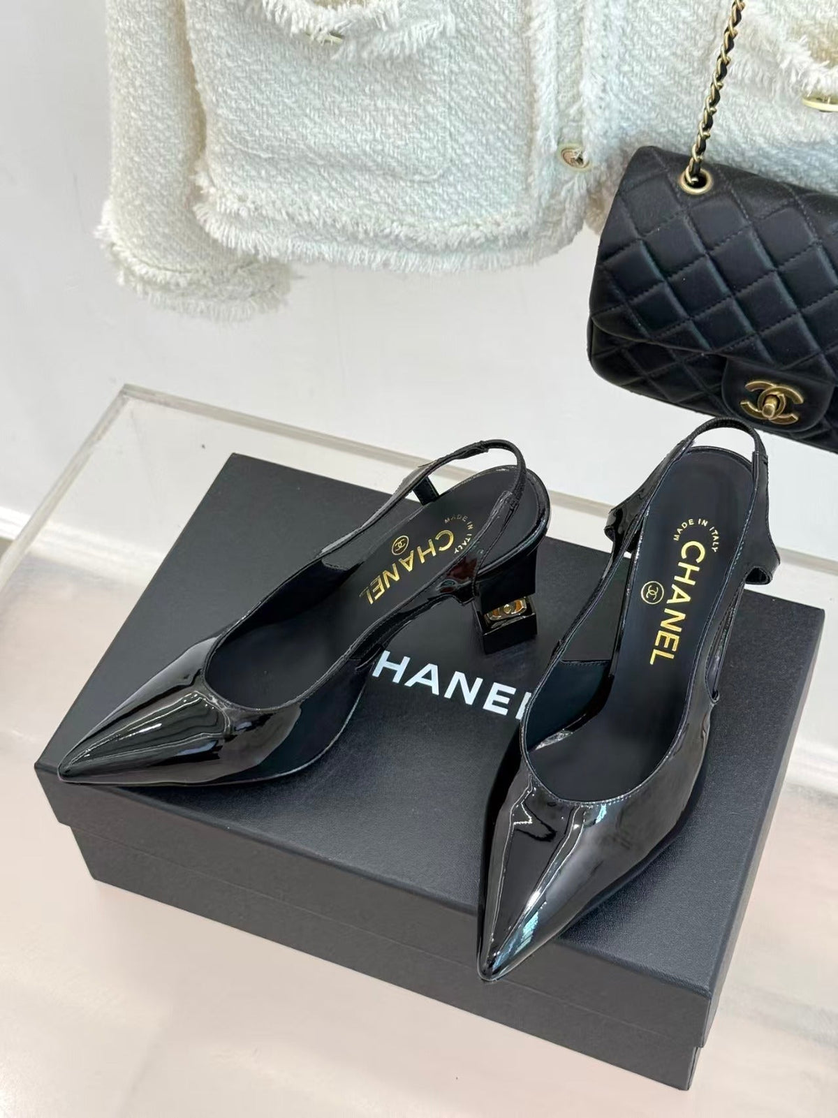 Chanel 2026 Slingback Patent Leather 904478