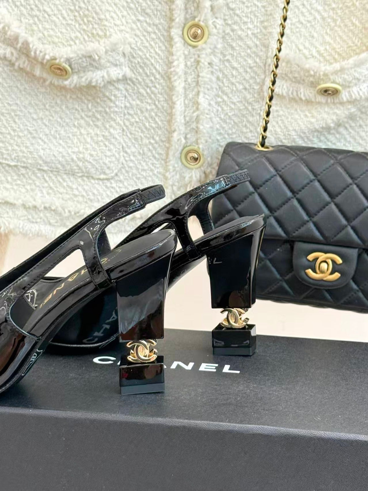 Chanel 2026 Slingback Patent Leather 904478