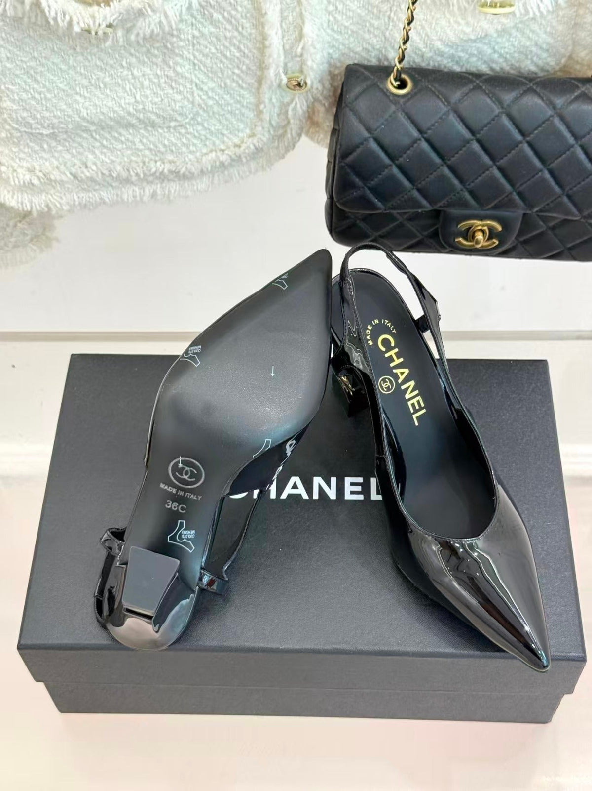 Chanel 2026 Slingback Patent Leather 904478