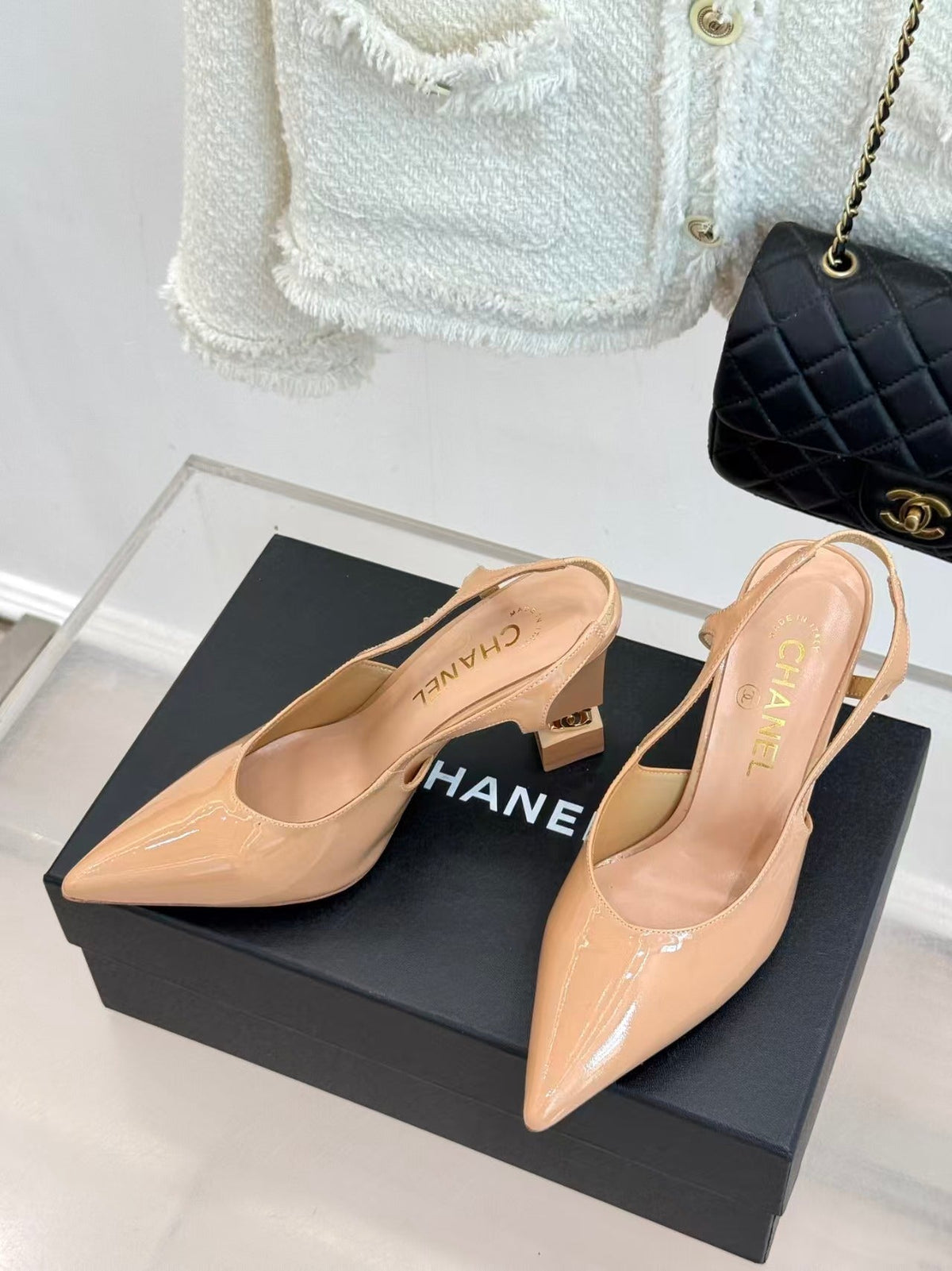 Chanel 2026 Slingback Patent Leather 904478