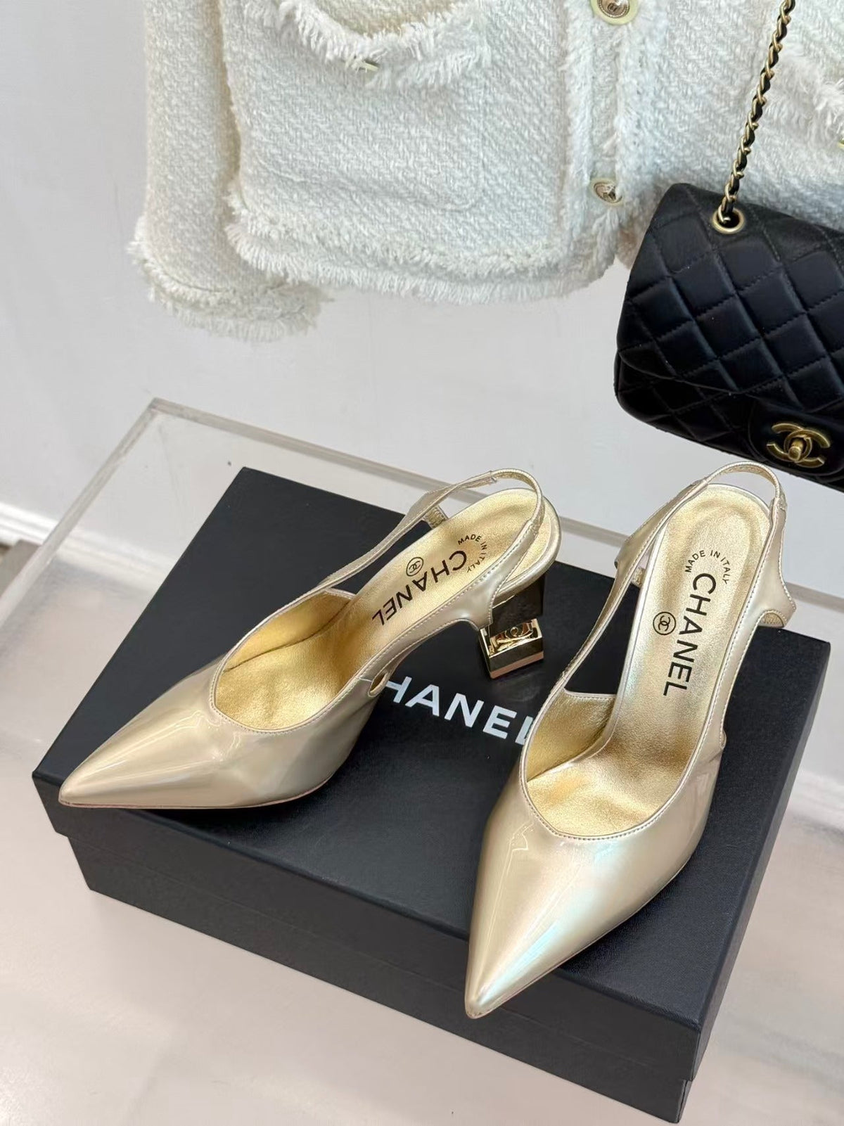 Chanel 2026 Slingback Patent Leather 904478