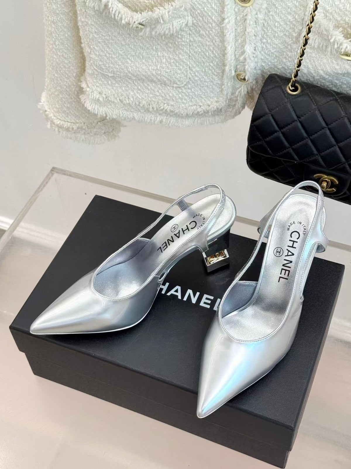 Chanel 2026 Slingback Patent Leather 904478