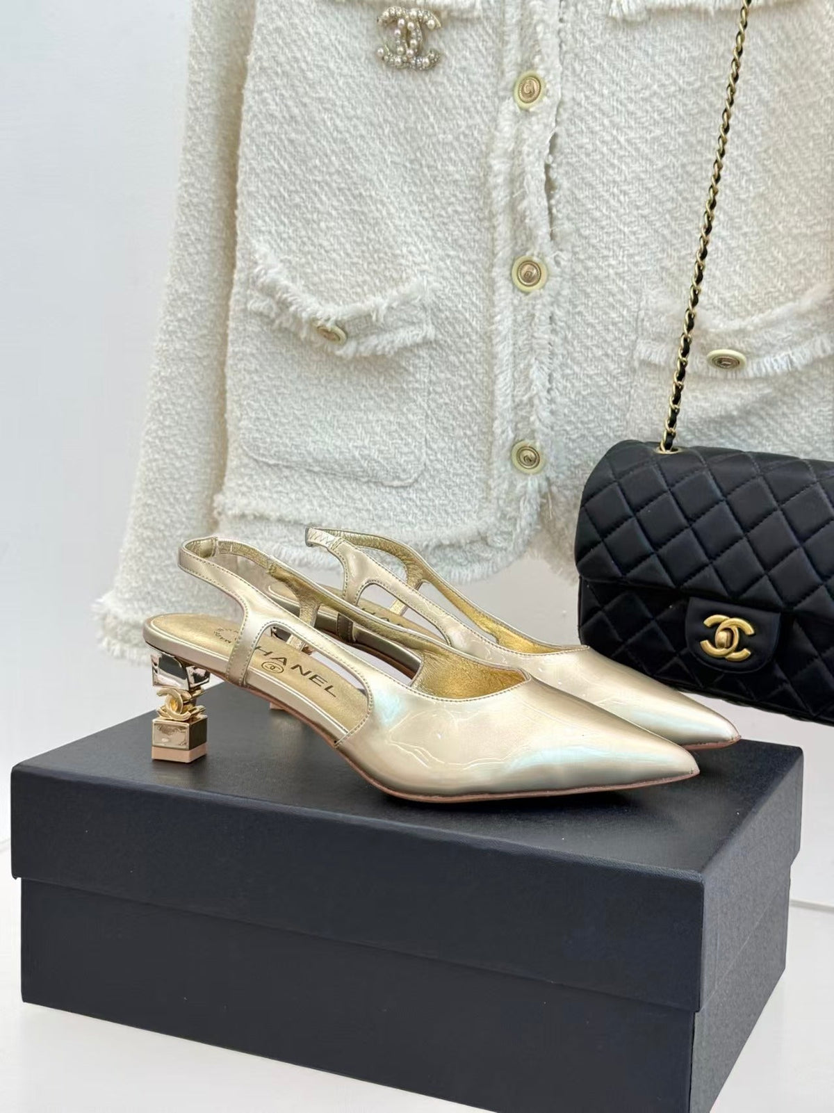 Chanel 2026 Slingback Patent Leather 904478