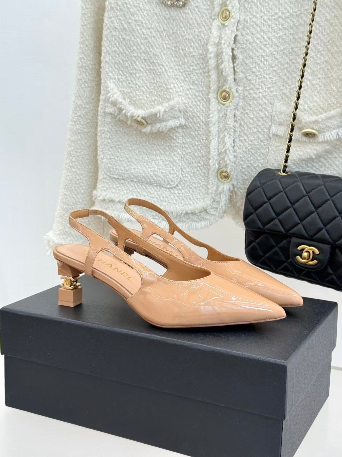 Chanel 2026 Slingback Patent Leather 904478