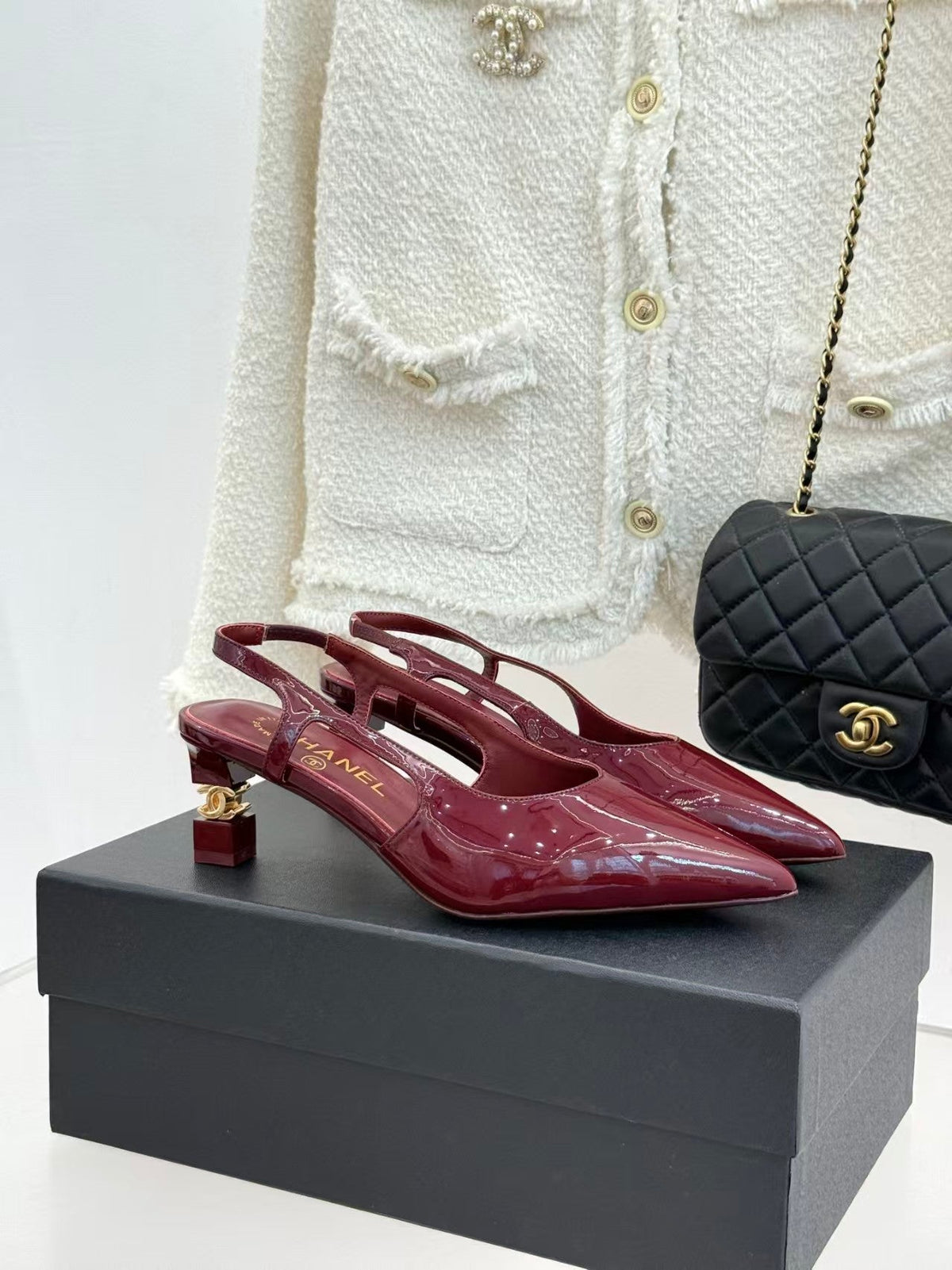 Chanel 2026 Slingback Patent Leather 904478