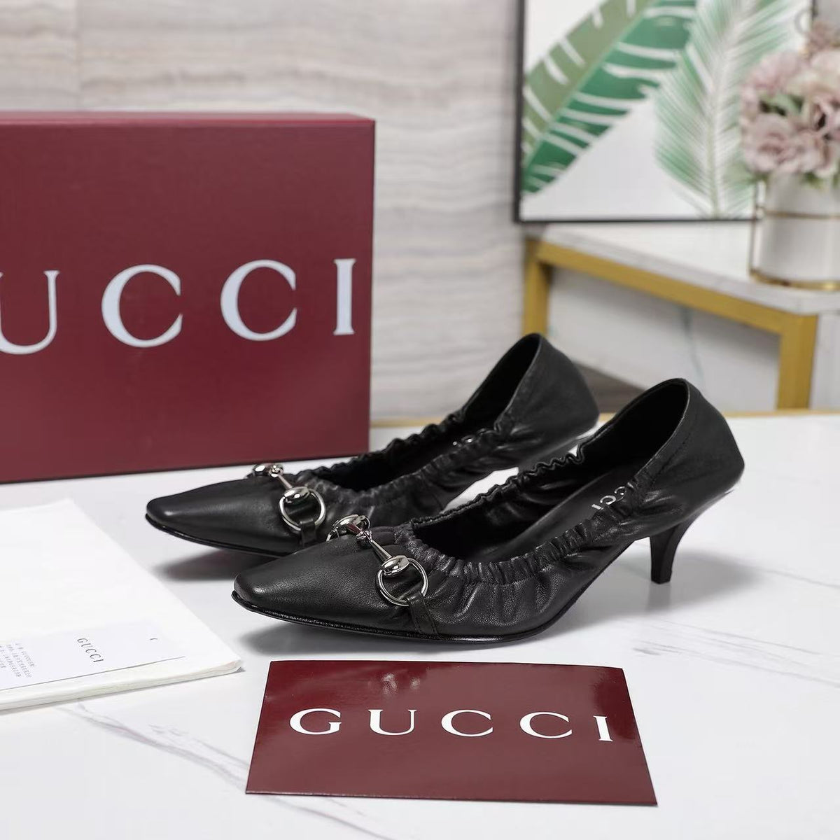 Gucci 2026 Vittoria Pump 55mm Suede Leather