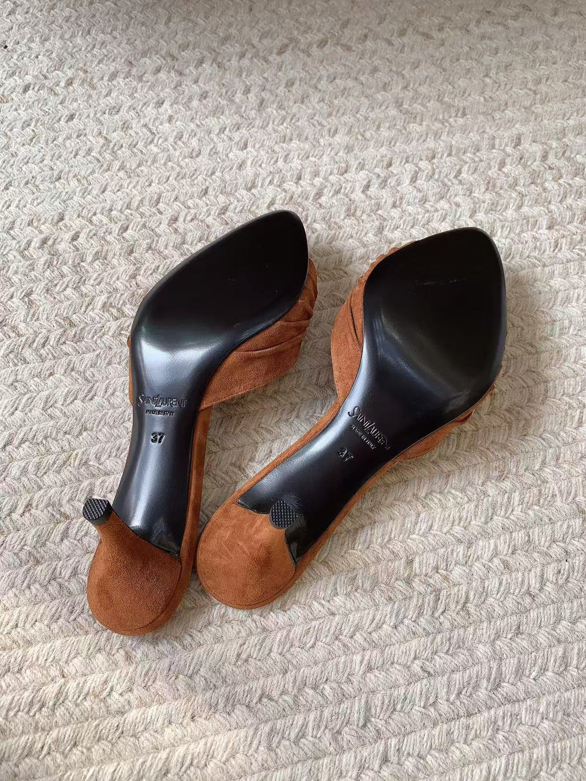 YSL 2026 Babylone Mules 55mm Brown Suede