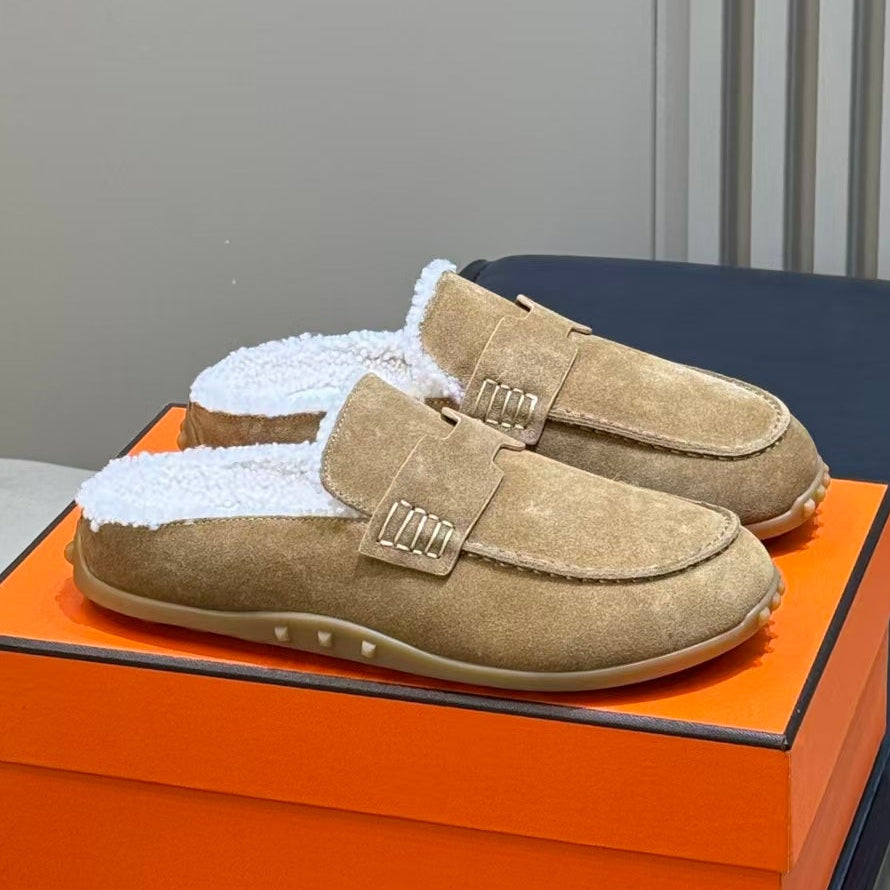 Hermes 2026 Mix Mule Suede Leather