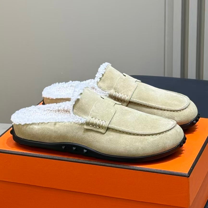 Hermes 2026 Mix Mule Suede Leather