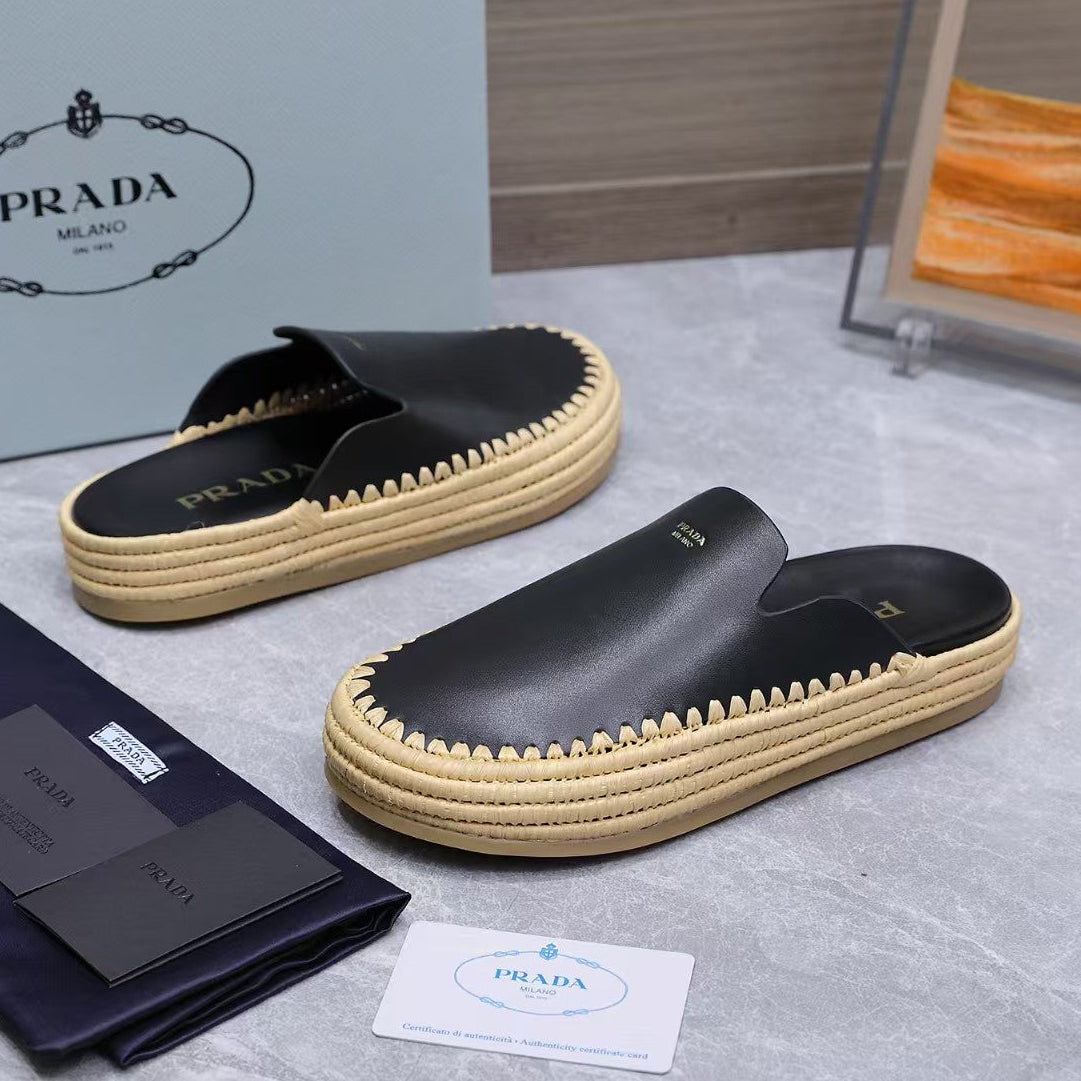 Prada 2026 Mule Woven Leather
