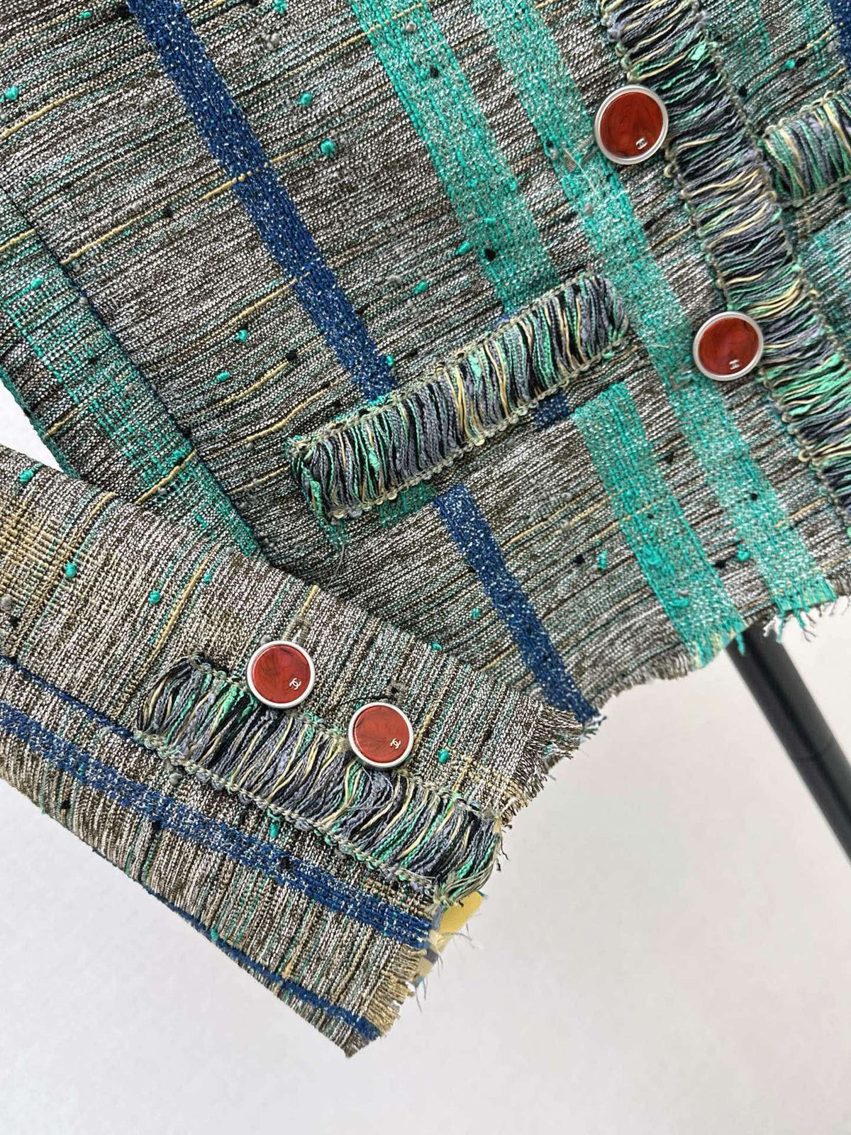 Chanel 2026 Jacket And Skirt Set Blue Mix Colors Tweed