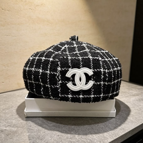 Chanel 2026 Beret Hat Tweed