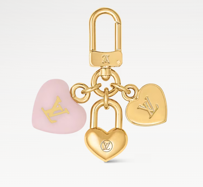 LV Heart Micro Charms Keychain