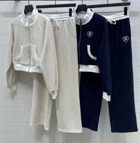 Chanel 2026 Stand Collar Jacket and Trousers Suit Polyester