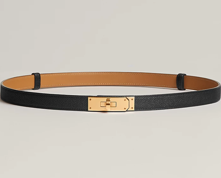 hm kelly belt 18mm black epsom leather