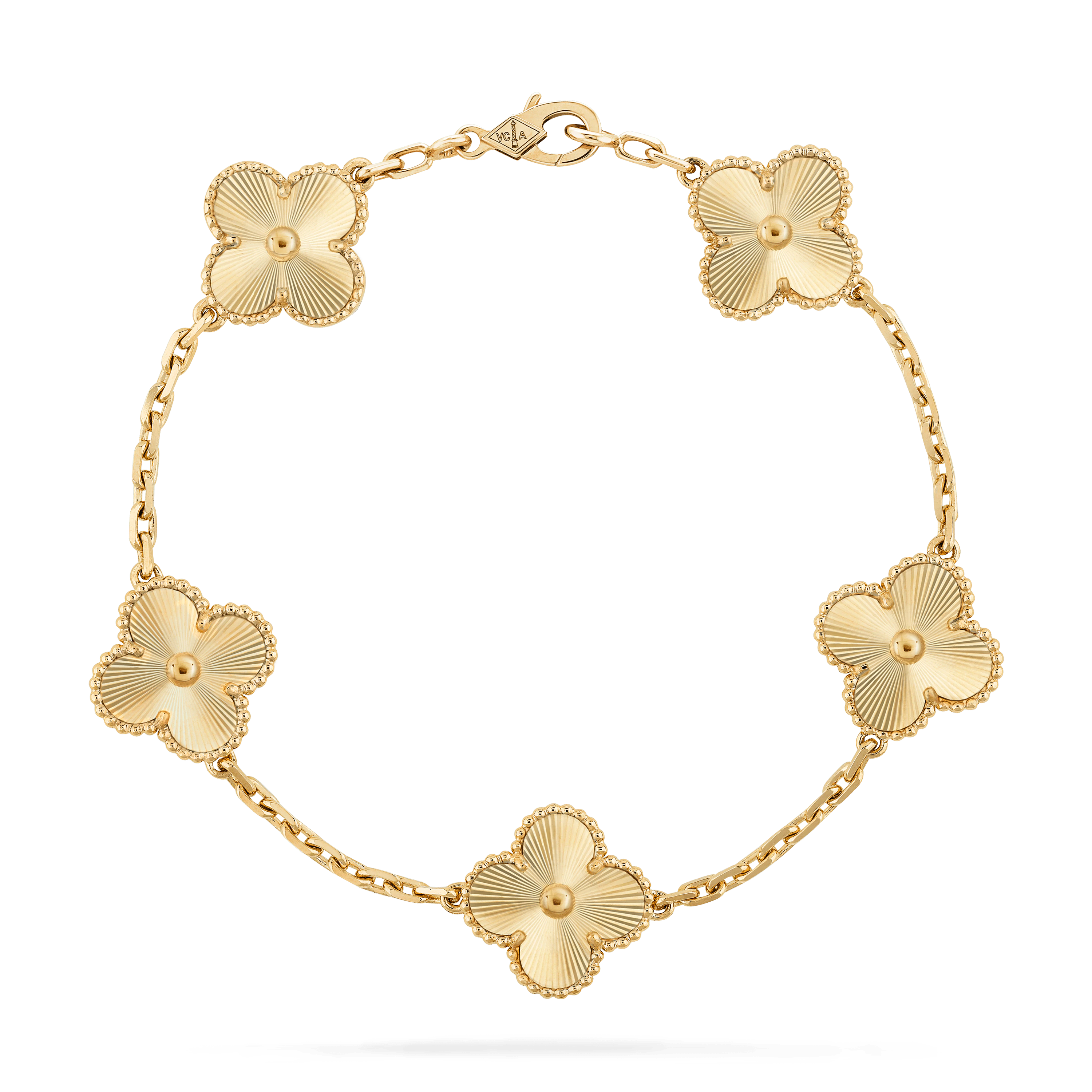 CLOVER GOLD BRACELET 5 MOTIF