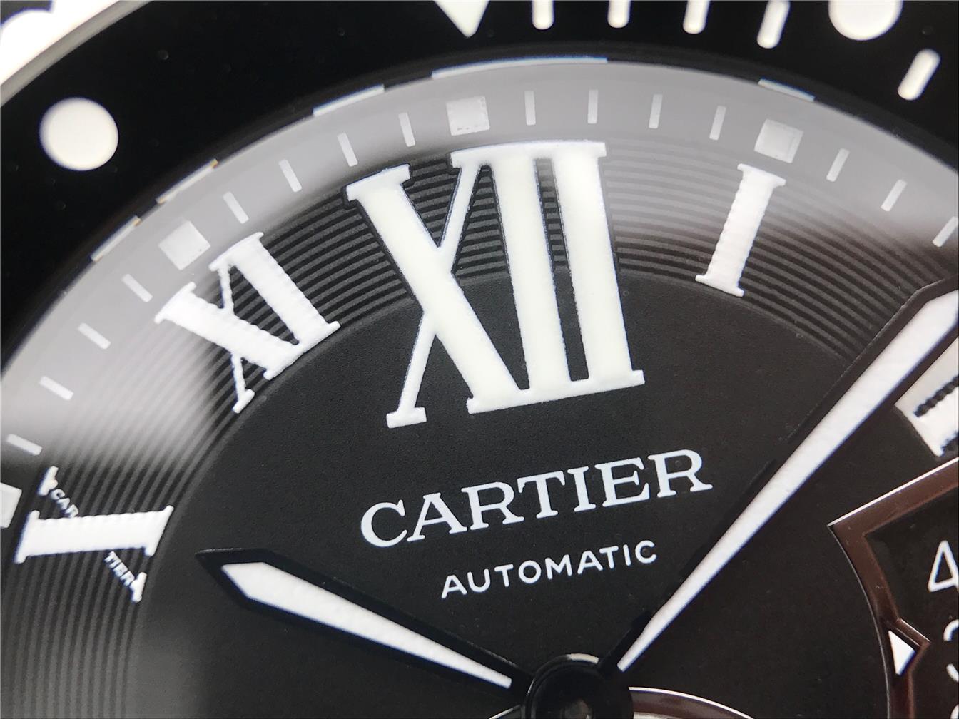 CALIBRE DIVER 42 AUTOMATIC BLACK CASE STEEL BEZEL