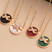 JEUX DE PINK GOLD DIAMOND NECKLACE