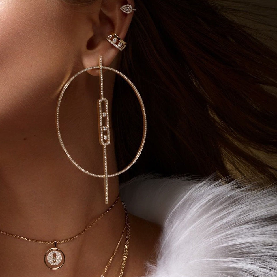 MOVE UNO EARRINGS DIAMOND