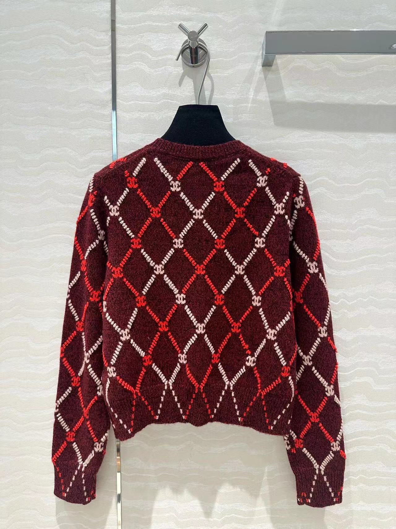 CC 25 Plaid Coat Red Wool