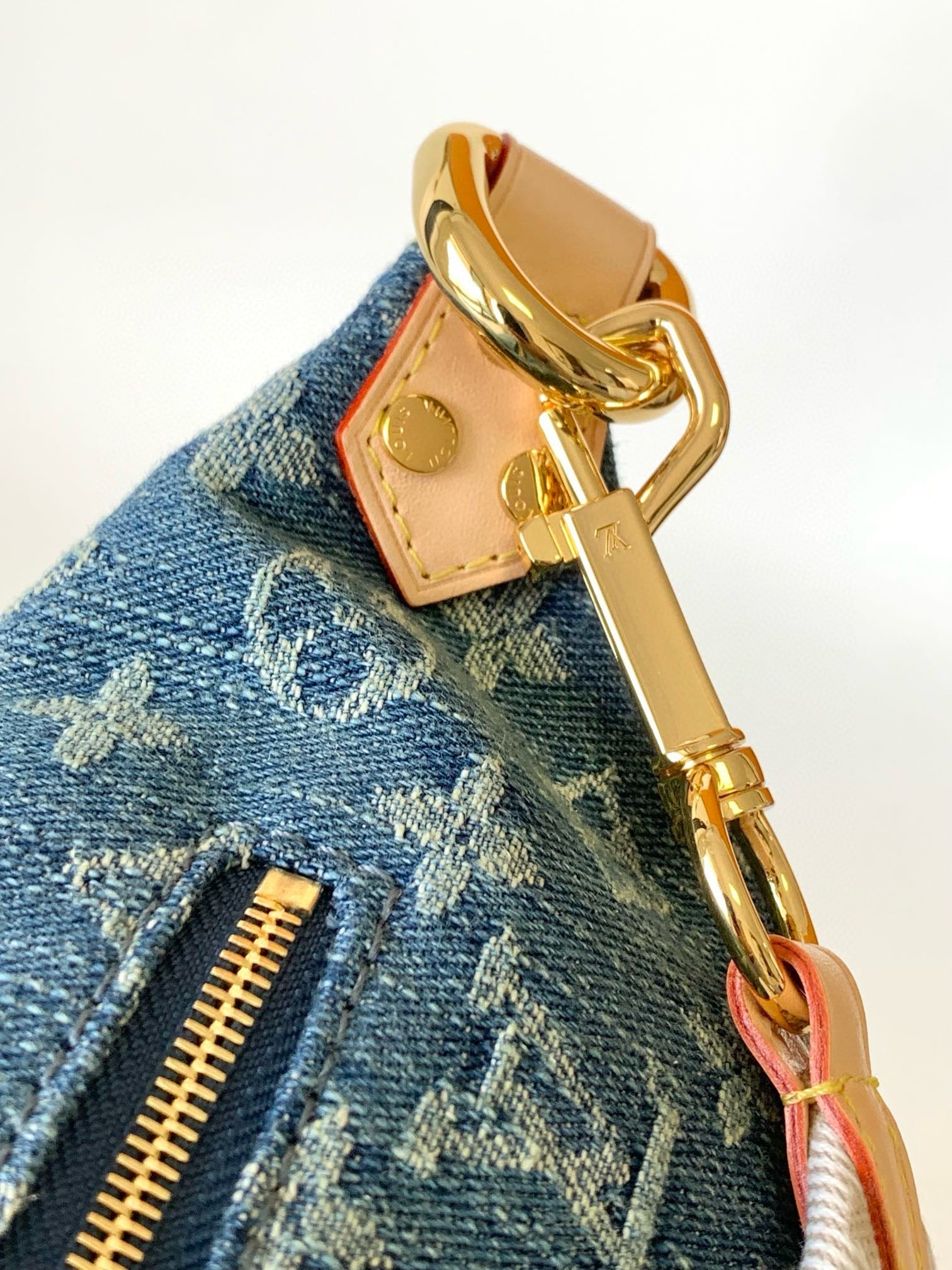 LV High-rise Bumbag Denim Blue Montage-coated Canvas