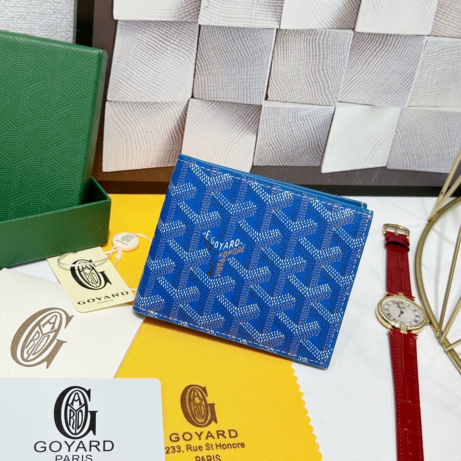 Goyard 2026 Victoire Bifold Wallet  11cm Canvas Cowhide