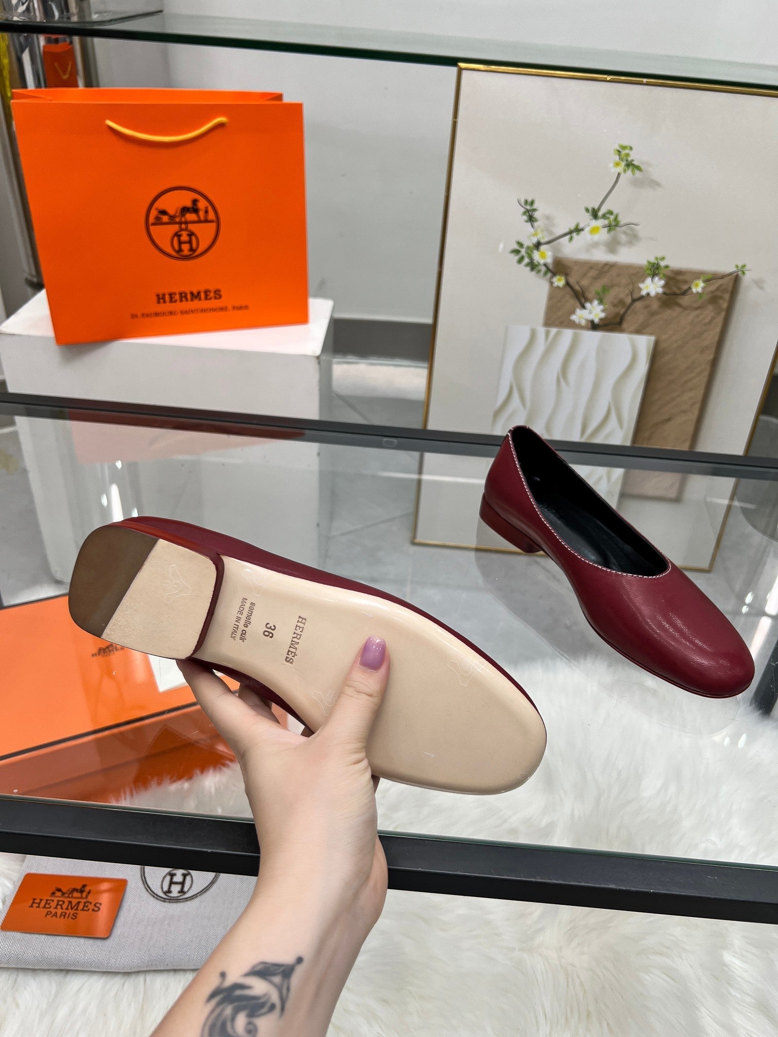 HM 25 Ballet Flats Multicolor Sheepskin 370992