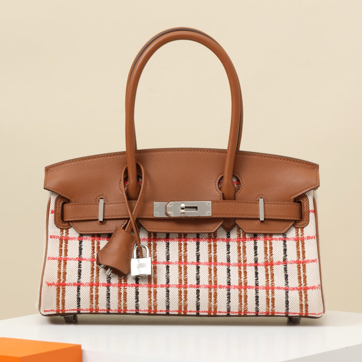 High-end Hermes 2026 Birkin Bag 29cm Swift Leather And Canvas