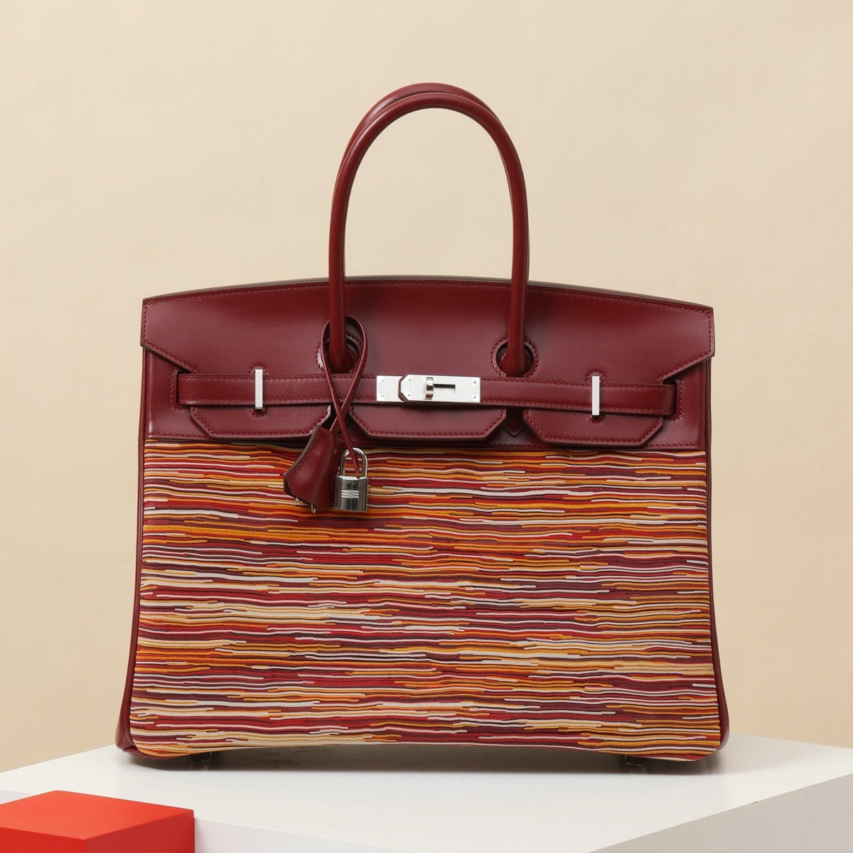 High-end Hermes 2026 Vibrato Birkin Bag 35cm Box Lambskin