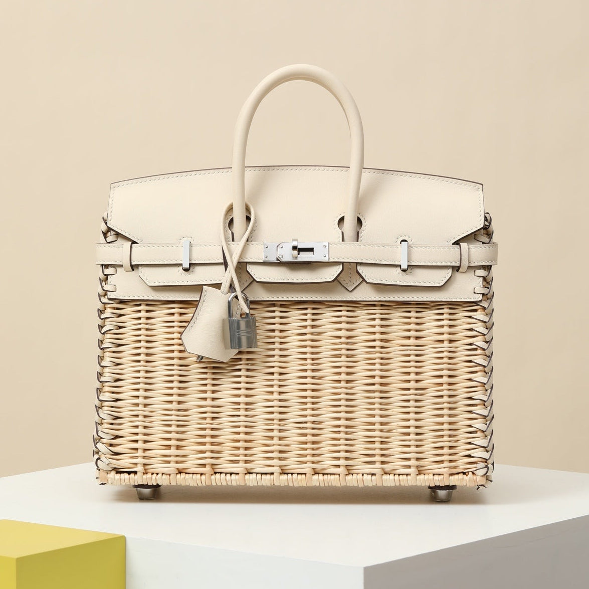 High-end Hermes 2026 Birkin Picnic Bag 25cm Swift Rattan