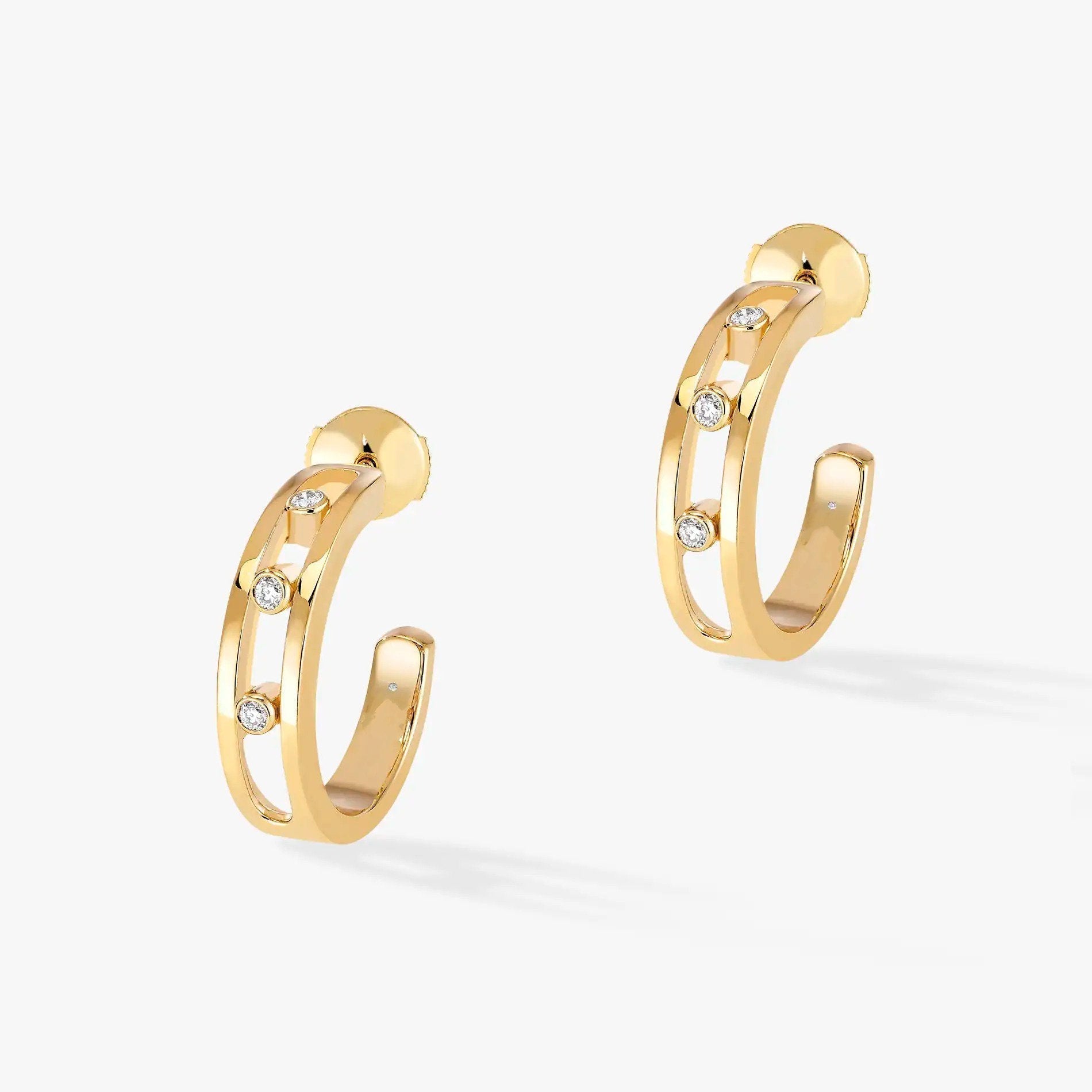CREOLES MOVE CLASSIQUE DIAMOND EARRINGS