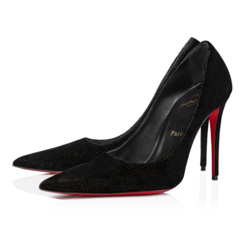 CL Kate Max 100 Mm Pumps Velvet D'Or Black