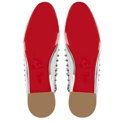 CL Pilouta Jane Spikes Ballerinas Specchio Leather Silver